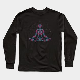 Reki Healing Yoga Meditaion 7 Chakras Long Sleeve T-Shirt